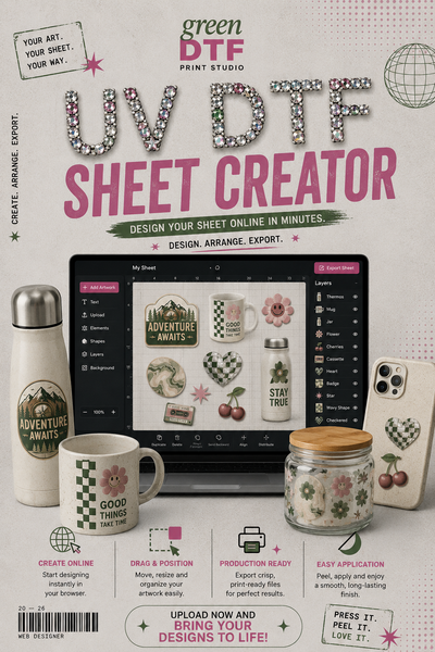 UV DTF Transfers Gang Sheet Builder